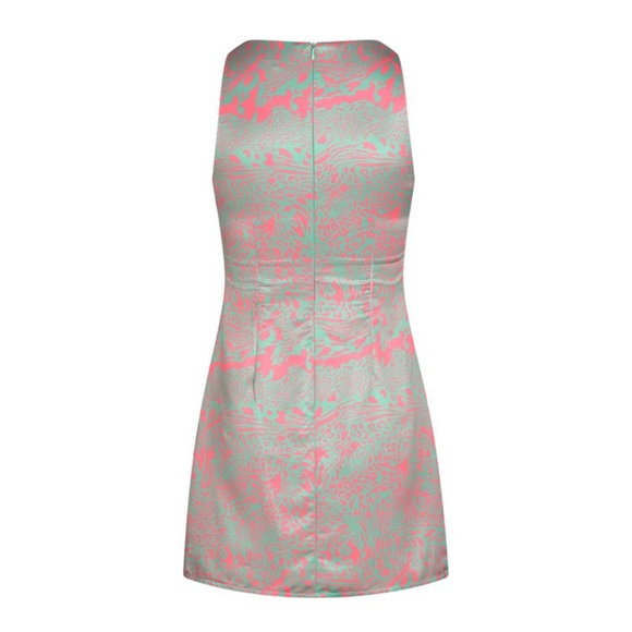 Inamorata Woman Monroe Silk Mini Dress in Zebra - Picture 2 of 4